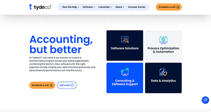 TydeCo's homepage.