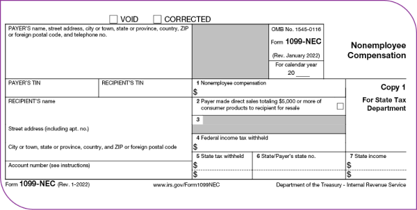 Form 1099 sample for nonprofits.