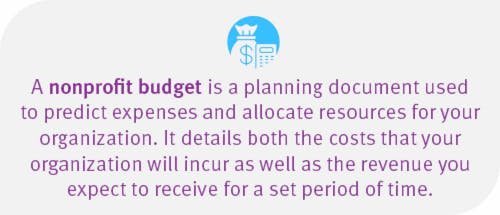 Nonprofit budget definition