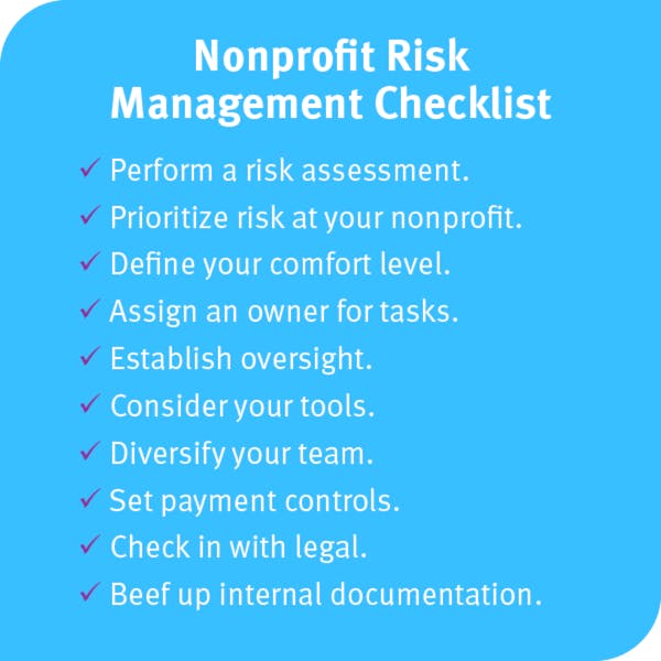 Risk management checklist