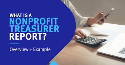 Person calculating finances representing the idea of a nonprofit treasurer report