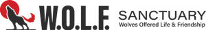 W.O.L.F. (Wolves Offered Life & Friendship) Sanctuary logo