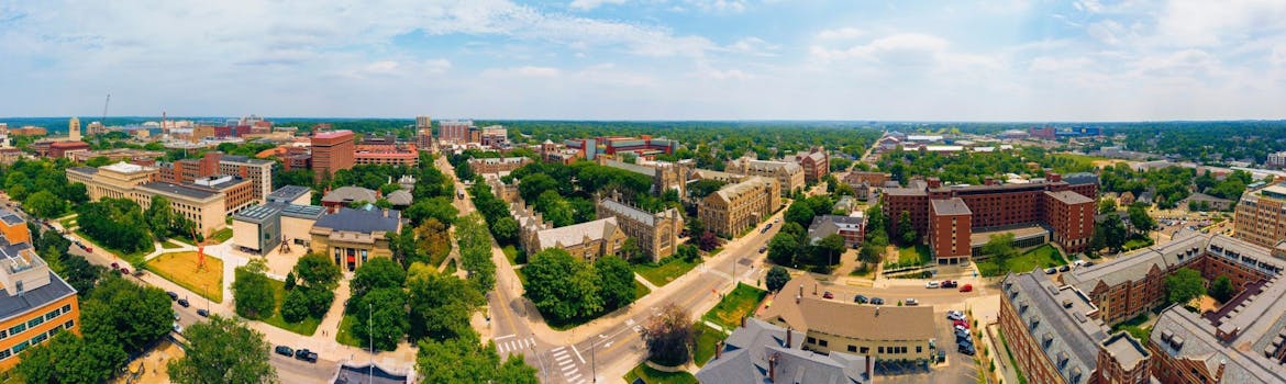 Ann Arbor, Michigan cityscape