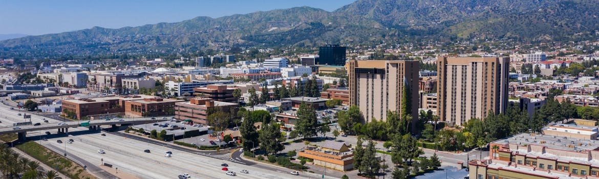 Burbank, California cityscape