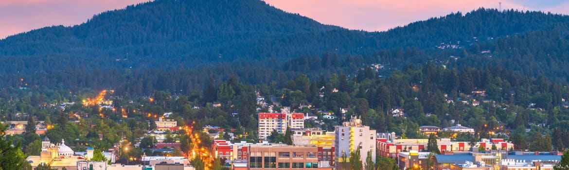 Eugene, Oregon cityscape