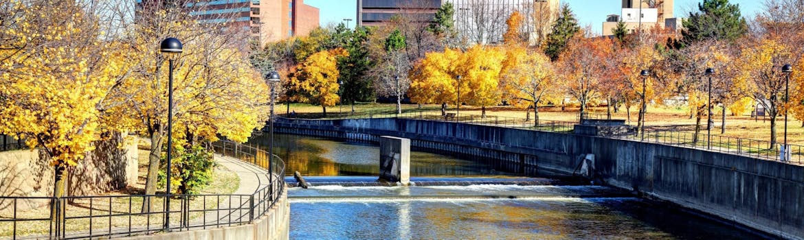 Flint, Michigan cityscape