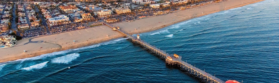 Huntington Beach, California cityscape