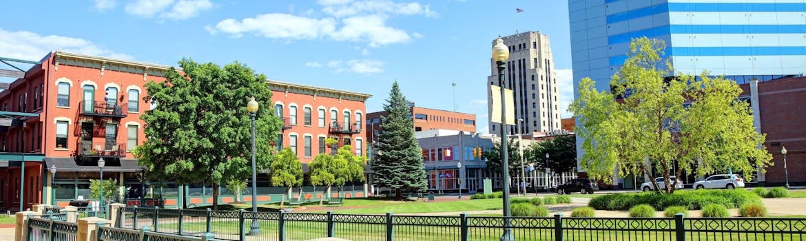 Kalamazoo, Michigan cityscape