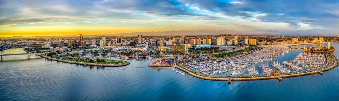Long Beach, California cityscape