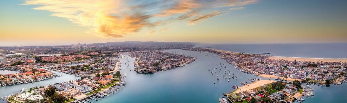 Newport Beach, California cityscape