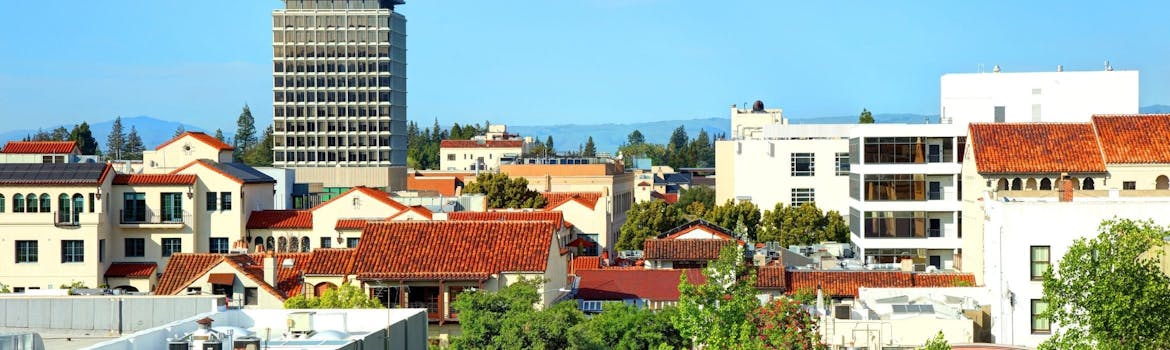 Palo Alto, California cityscape