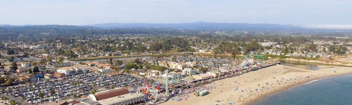 Santa Cruz, California cityscape