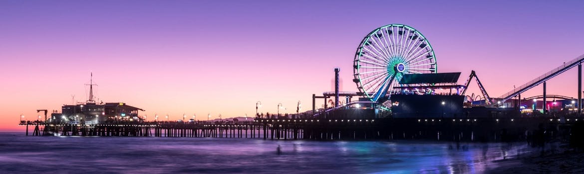 Santa Monica, California cityscape