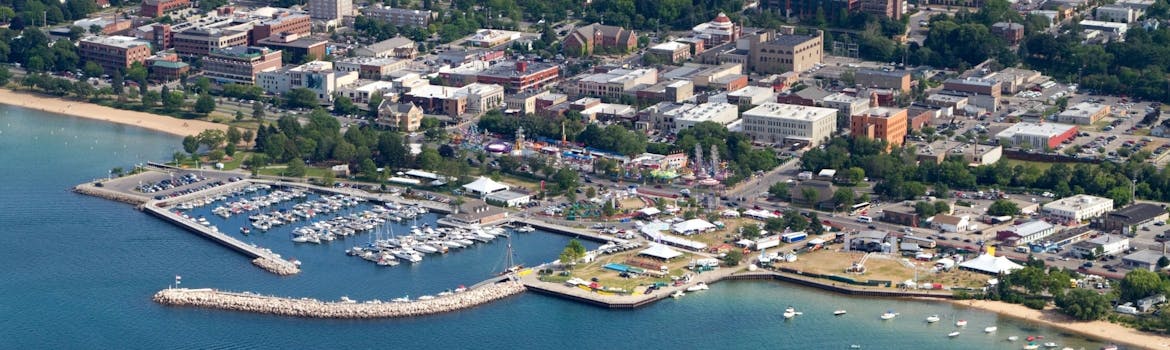 Traverse City, Michigan cityscape