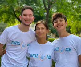 Rhizome volunteers smiling.