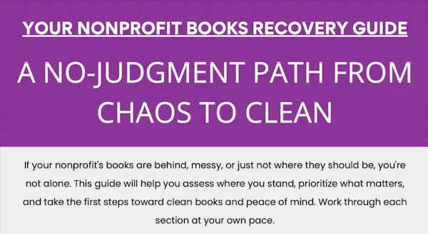 Nonprofit Books Recovery Guide screenshot