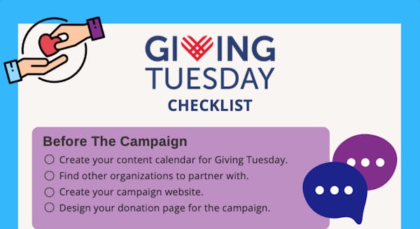 Giving Tuesday Checklist screenshot