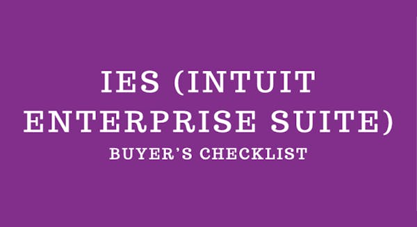 IES buyer checklist screenshot.