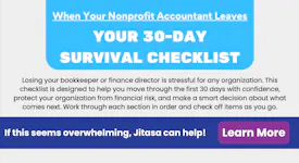 30-Day Survival Checklist When Your Nonprofit Bookkeeper Leaves screenshot